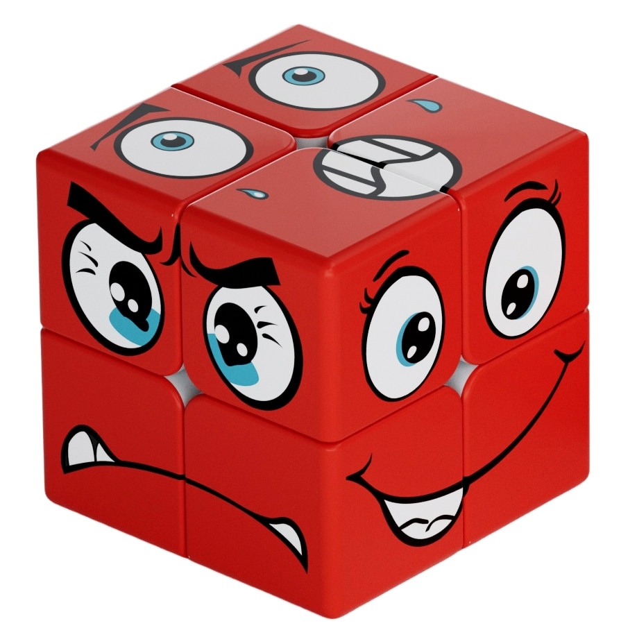 Cub Logic Z-Cube Face Series 2x2, Multicolor, Stickerless - eMAG.ro