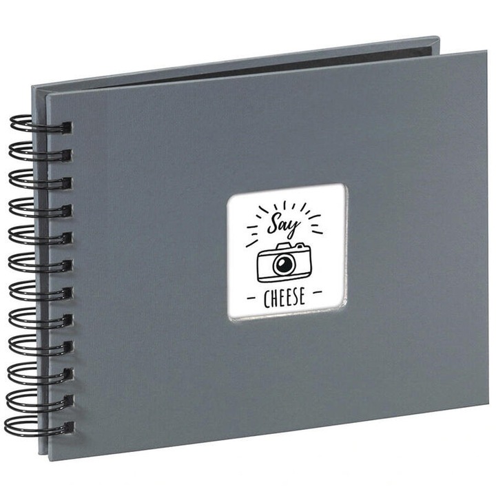 Album foto Hama Pegar Spiral 24x17cm 50 pagini Fine Art, gri, pagini negre