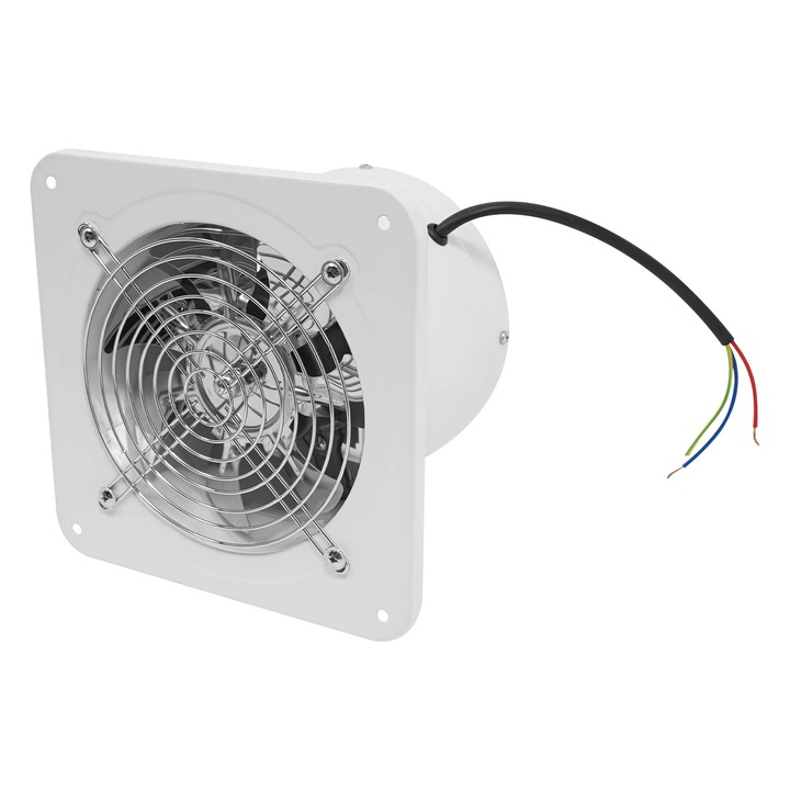 Elszívó ventilátor, Szellőztető ventilátor, 15 cm, 40 W, 220 V AC, Vas, Raktárakba, gyárakba, garázsokba