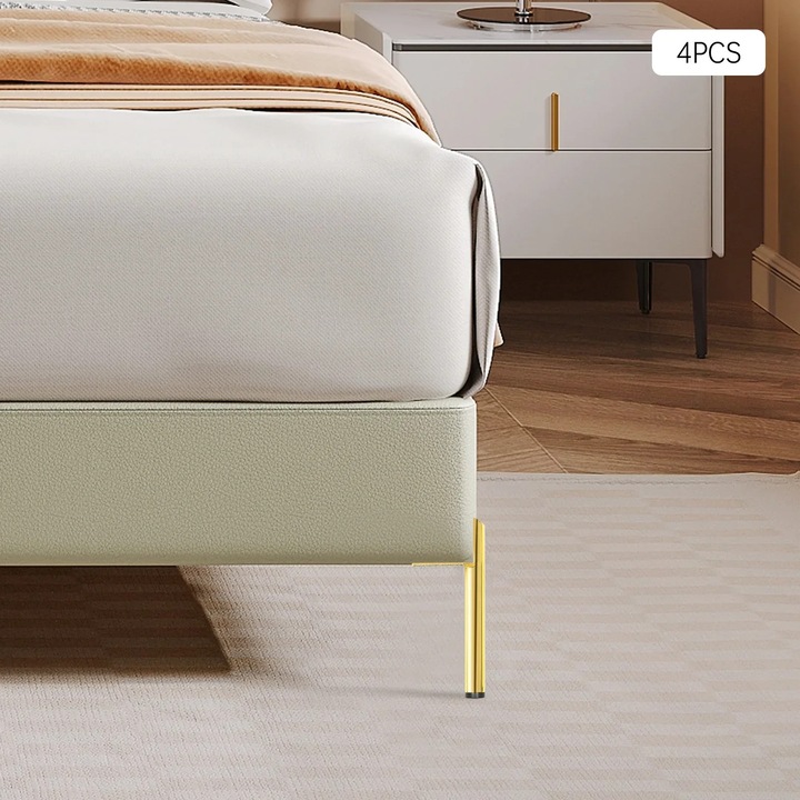 Picioare mobilier, Picioare 15 cm, Antiderapant, Calitate superioara, Auriu