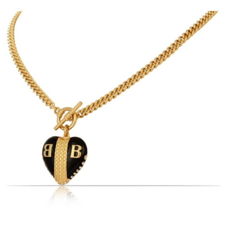 Colier cu inima neagra, Colibra, litere BB din colectia Heart Harmony