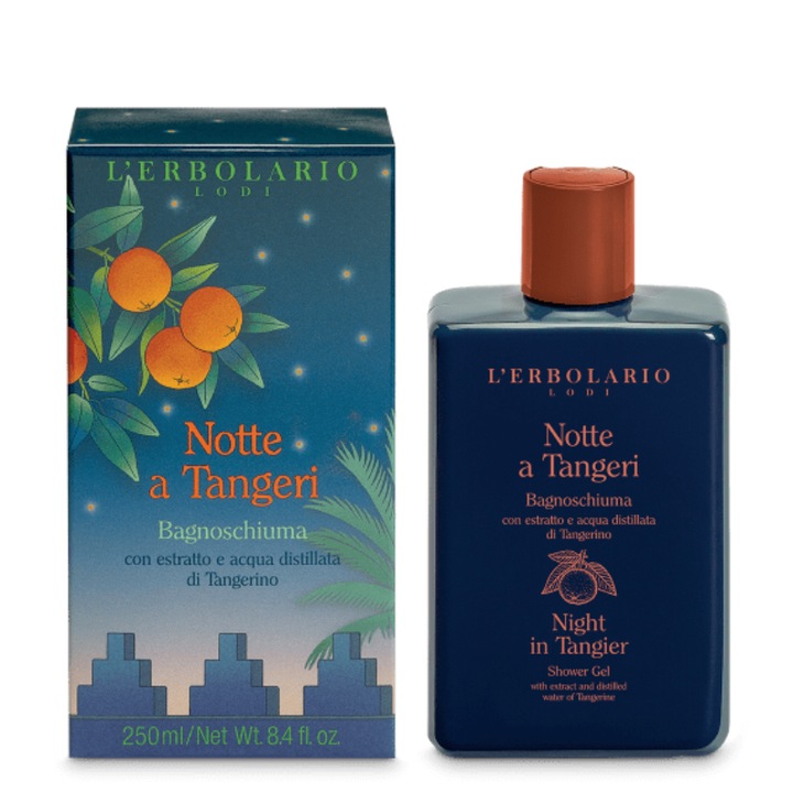 L'erbolario Notte A Tangeri tusfürdő gél, 250 ml, citrusos, hidratáló