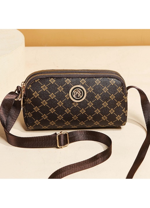 Női Retro PU Táska, Crossbody Női Táskák, Anyukatáska, Négylevelű Design, Több Zseb, Nagy Kapacitás - Crossbody Táska, Tökéletes Ajándék, mindennapi használatra és Ajándékba