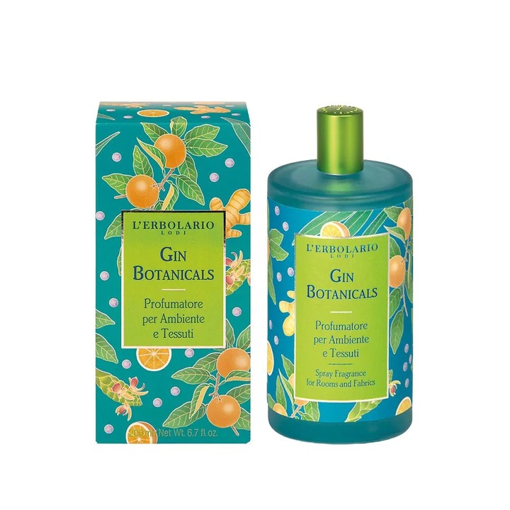 L'Erbolario Gin Botanicals szobaillatosító, citrus illat, 200ml
