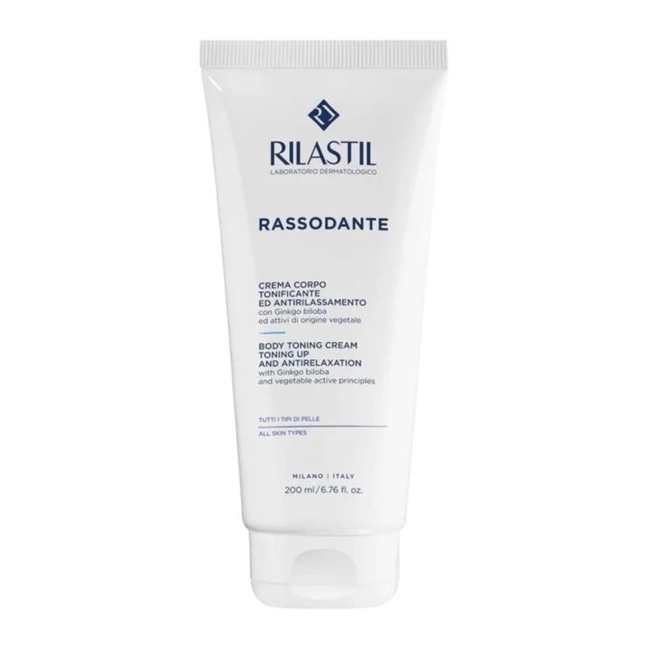 Testápoló krém, Rilastil Crema Corpore Rassodante, 200ml, hidratáló, tonizáló