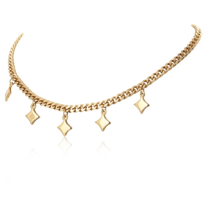 Colier Colibra cu pandantive geometrice, minimalist