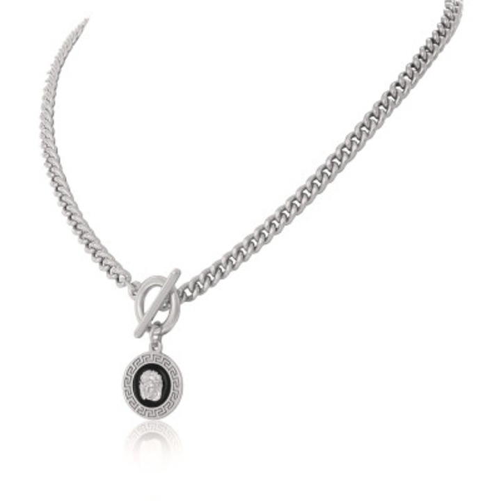 Colier Colibra, colectia Olimpia, moneda greceasca neagra, 45cm