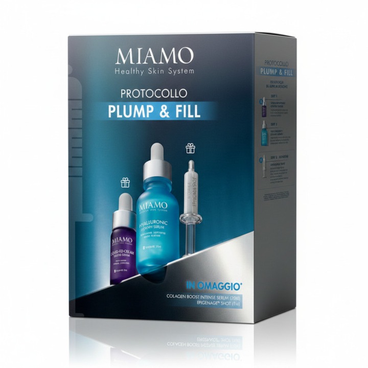 Set tratamente Miamo Plump&Fill, 30ml + 10ml + 1ml, pentru toate tipurile de piele