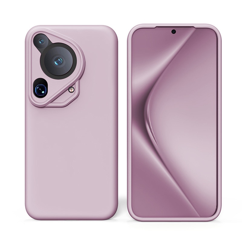 Husa protectie silicon, interior microfibra, pentru Huawei Pura 70 Ultra, anti-amprenta, ultra subtire, Roz Morandi