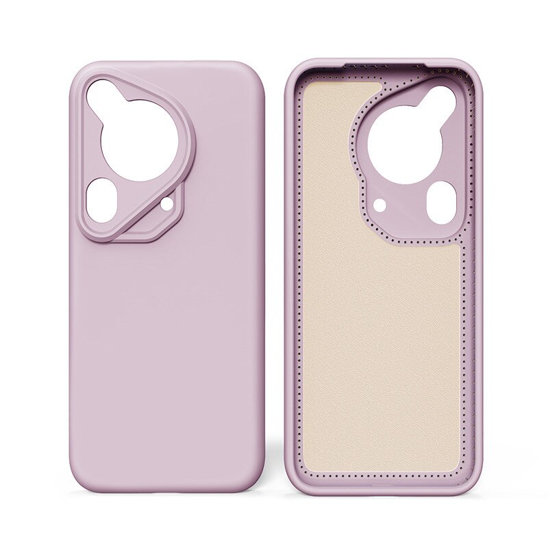 Husa protectie silicon, interior microfibra, pentru Huawei Pura 70 Ultra, anti-amprenta, ultra subtire, Roz Morandi