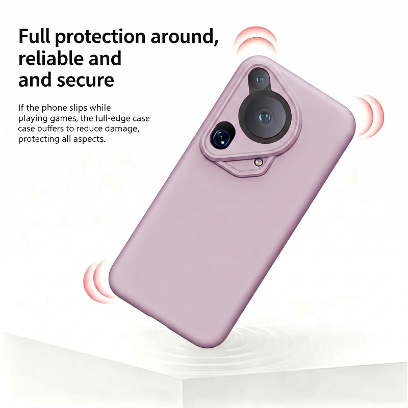 Husa protectie silicon, interior microfibra, pentru Huawei Pura 70 Ultra, anti-amprenta, ultra subtire, Roz Morandi