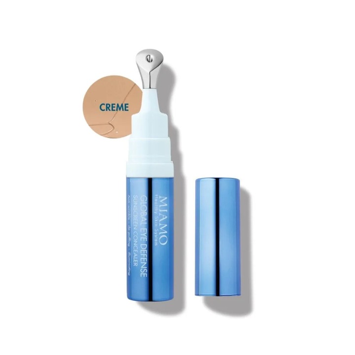 Corector anticearcan Miamo Global Eye Defence cu SPF 30, iluminant, 7.5ml, crema