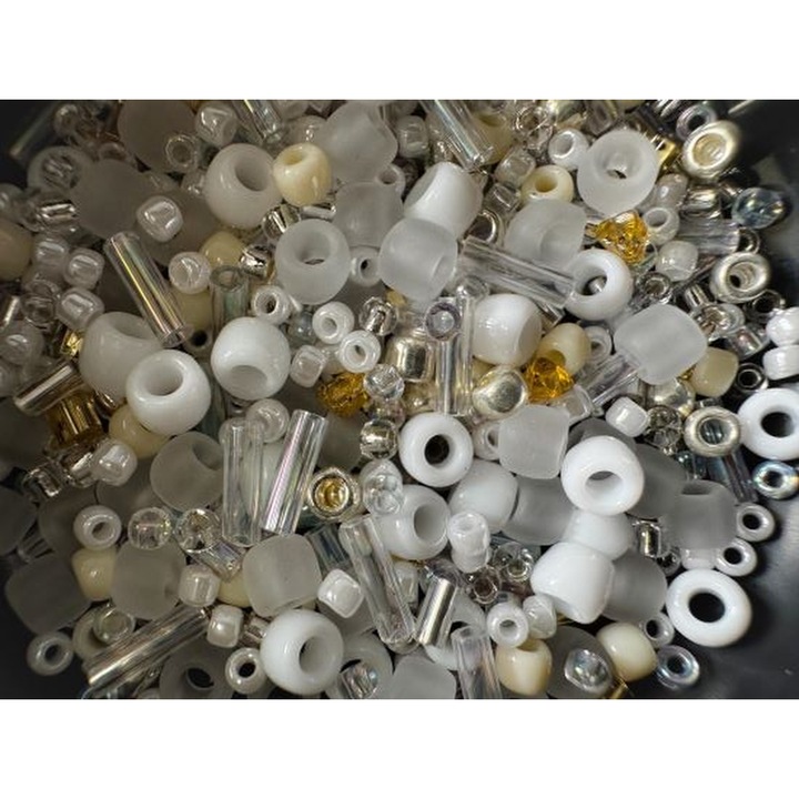 Margele japoneze din sticla pentru bijuterii, multi mix 30g, culoare 3212