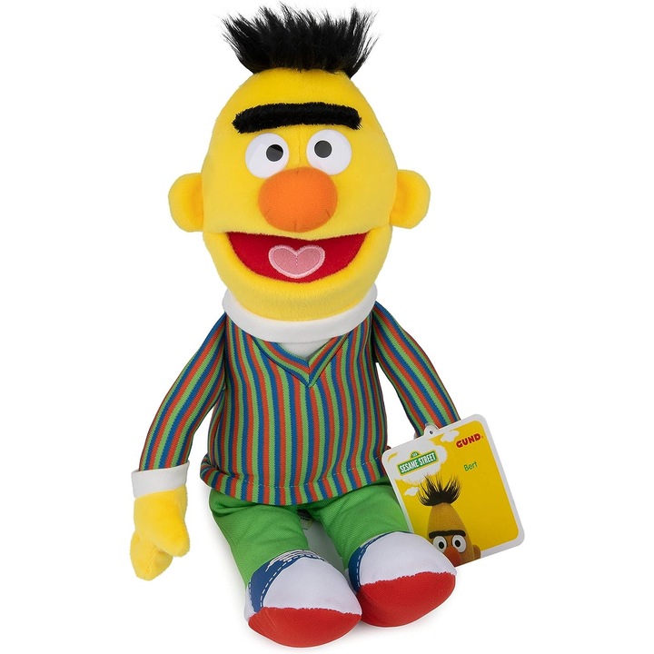 Ulica Sezamkowa set mascote pluszate BERT 30cm, multicolor, pentru fete