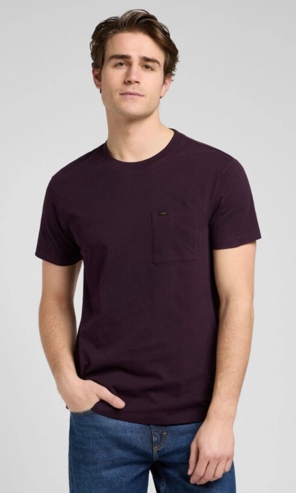 Férfi póló, Lee ULTIMATE POCKET TEE, slim fit, pamut
