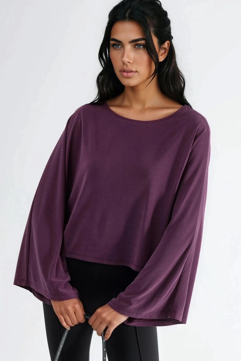 Bluza dama, Busem, Modal/Poliester, Mov