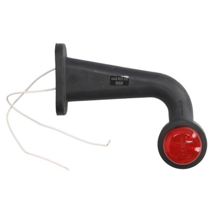 Lampa Gabarit Dreapta/Stanga, Alb/Rosu, R5W, Atirna, Lungime Cablu 210mm, Pe Brat Lung, 12/24V (fara Becuri)