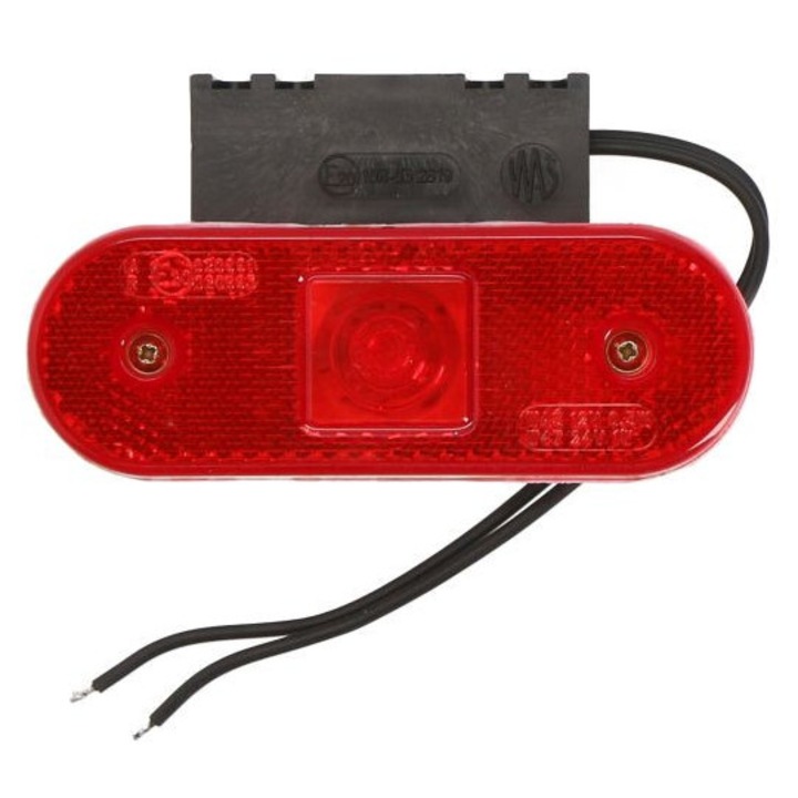 Lampa Gabarit Dreapta/Stanga, Rosu, Led, 12/24V (cu Balama)
