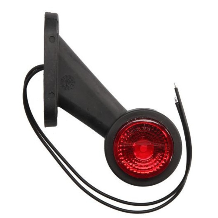 Lampa Gabarit Stanga, Alb/Rosu, Led, Pe Brat Scurt, 12/24V