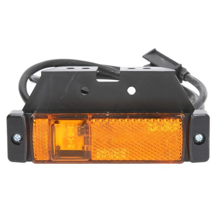 Lampa Gabarit Dreapta/Stanga, Portocaliu, Led, Inaltime 32mm, Latime 116mm, Atirna, Lungime Cablu 1500mm, Cu U