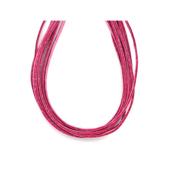 Curea subțire din piele roz