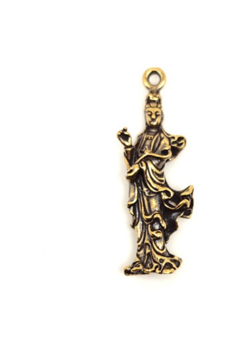 Sárgaréz medál Buddha 4x1, 5cm