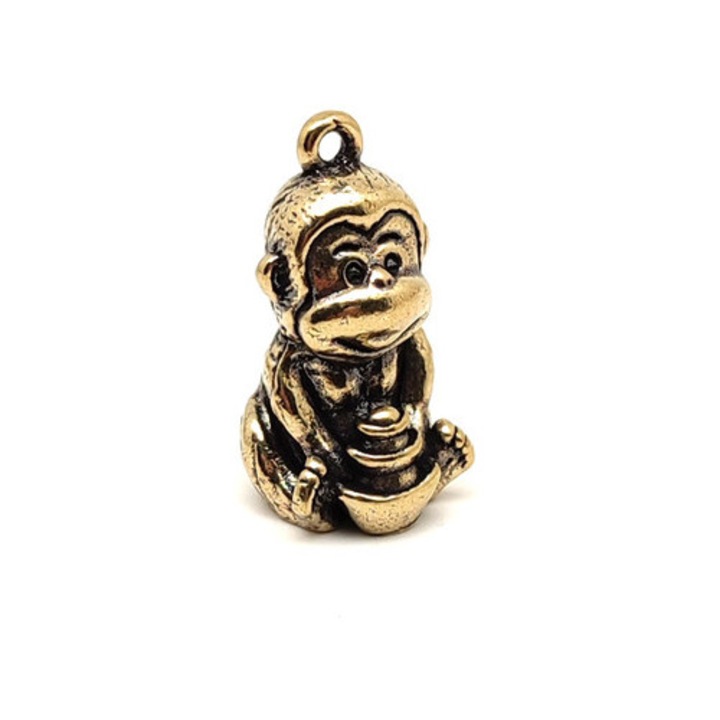 Sárgaréz medál majom 3x2cm