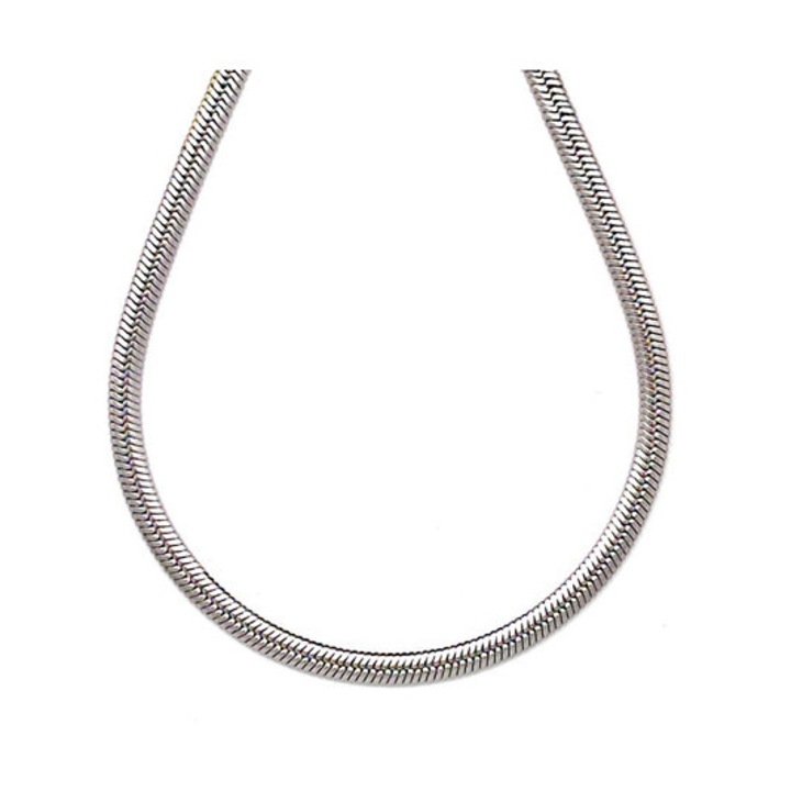 Orvosi acél ezüstszínű kígyólánc nyaklánc 45cm