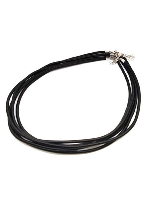 Colier din șnur negru 45 cm R.M. ékszer