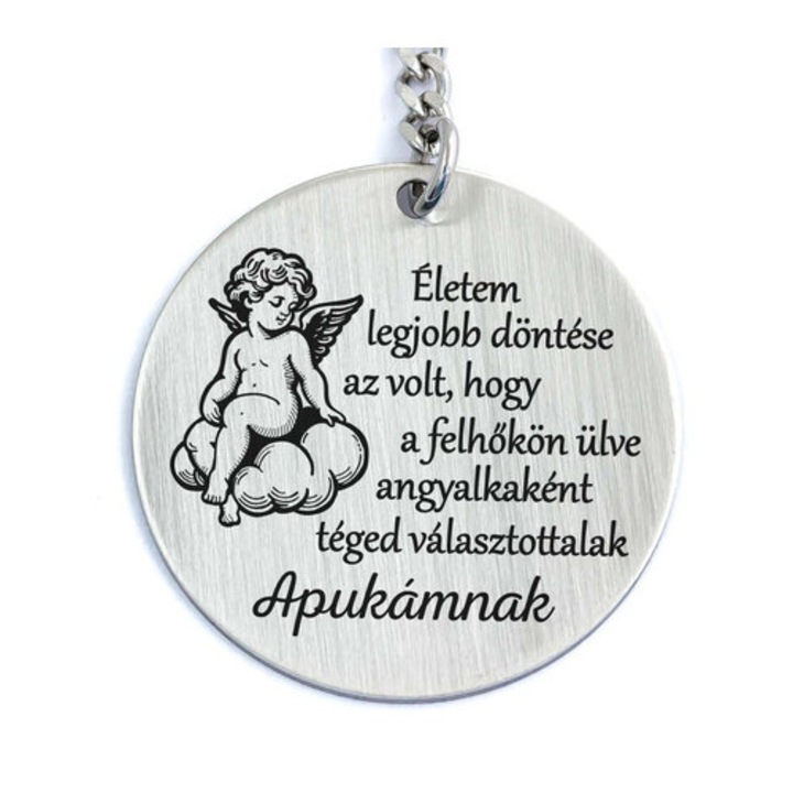 Breloc Te-am ales pe tine tati, stând pe norișori