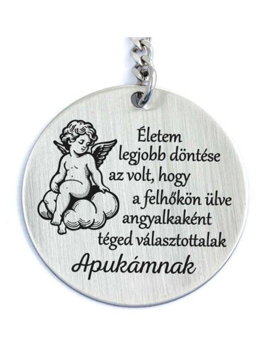Felhőkön Ülve Téged Választottalak Apukámnak kulcstartó
