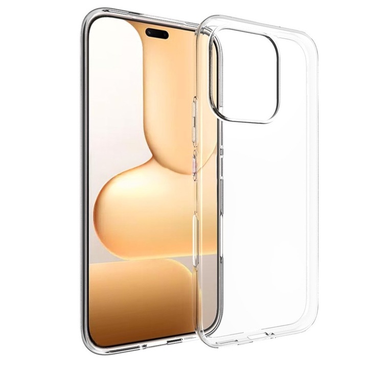 Telefontok Honor 600 Lite 5G készülékkel kompatibilis - átlátszó szilikon hátlap tok