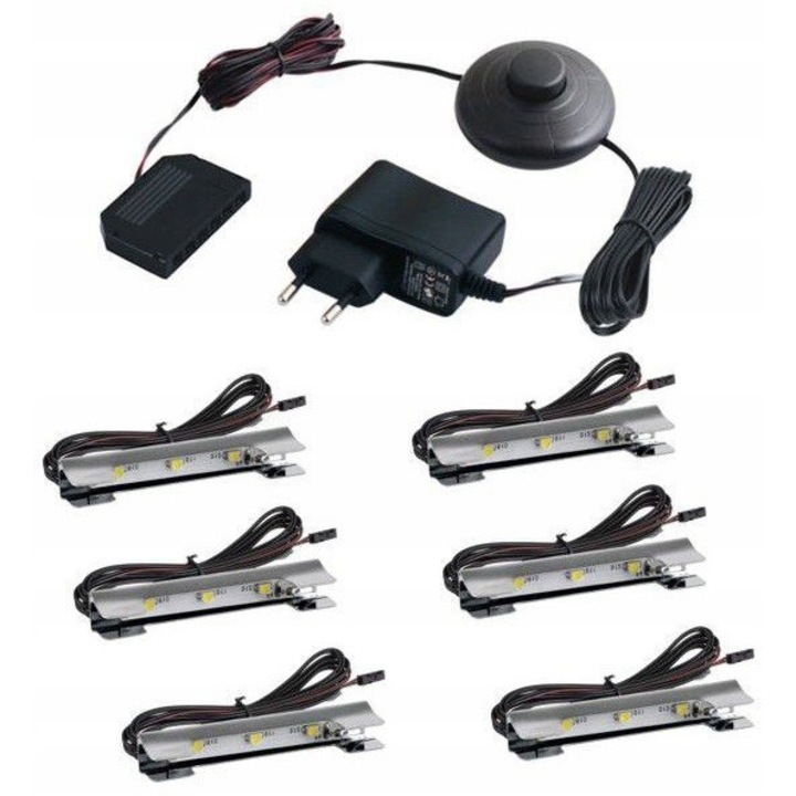 Set iluminare LED pentru MEBLOSCIANKA VERA II, DESIGN LIGHT, 2x 6 PKT, alimentare prin retea