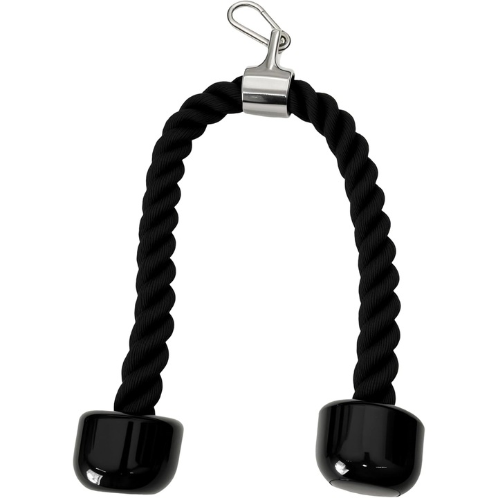 Tricepsz kötél, Zoco Body Fit®, 90 cm hosszú, multifunkcionális géphez, fekete