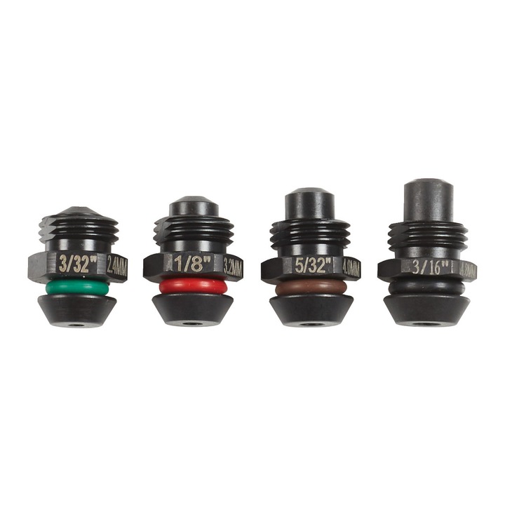 Set 4 capete pentru nituire M12 BPRT, Milwaukee, negru