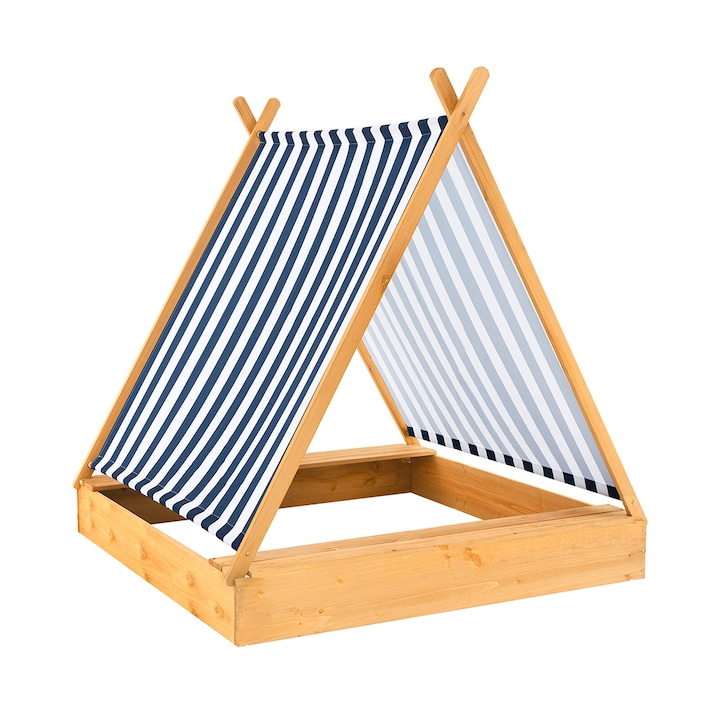 Lada de nisip Timeless Tools, cu acoperis tip cort