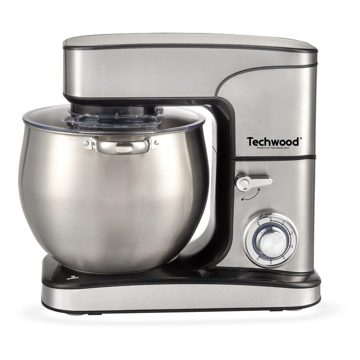 TECHWOOD TRO-1226, robot de bucatarie cu bol inox, 712 l, 2000 wati, 3/1, mixer, inox
