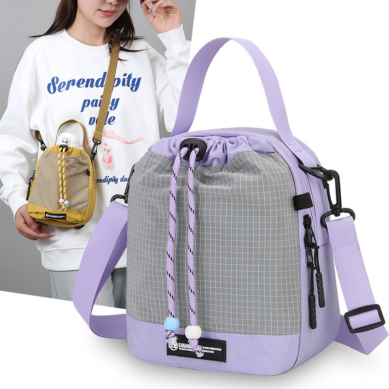 Rucsac cu un singur umar, compartimente multiple, moduri de purtare versatile, ORBER, se poate purta pe umar, 20 L, sistem de reducere a greutatii, potrivit pentru laptopuri de 10 inch, detasabil, 17 × 11 × 20 cm, nailon, violet