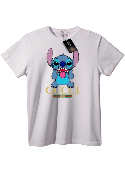 Tricou Stitch x Gucci, Alb