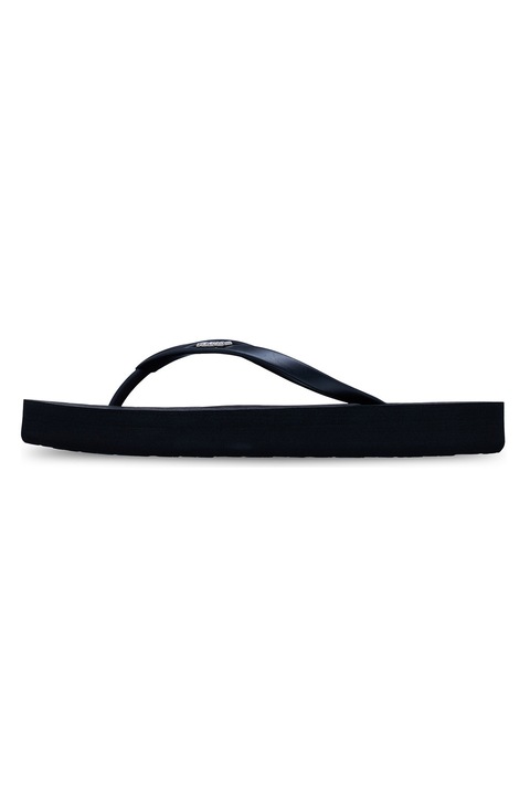 ROXY, Papuci flip-flop cu logo Viva Higher, Verde/Negru, 38