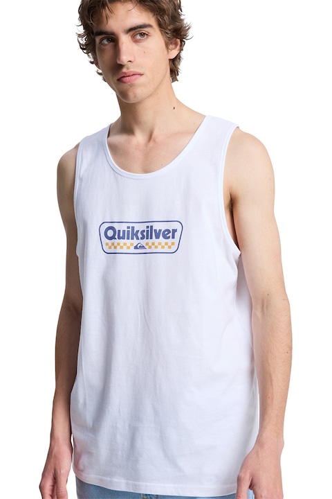 QUIKSILVER, Normál fazonú logós top, Fehér