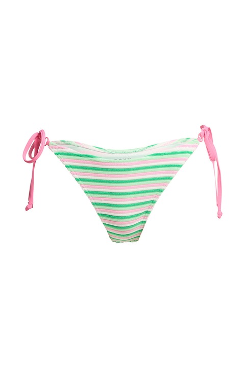 ROXY, Juicy csíkos fürdőruhaalsó, Zöld/Rózsaszín