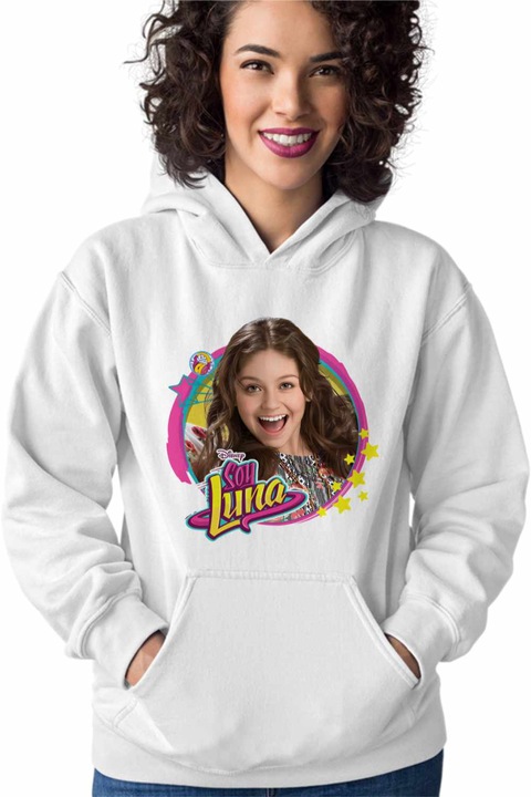 Hanorac Femei Soy Luna Karol Sevilla, Alb