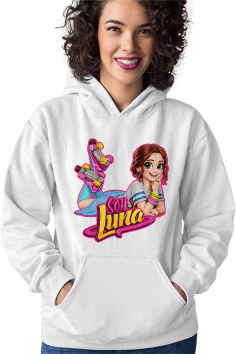 Hanorac Femei Soy Luna Patine Karol Sevilla, Alb