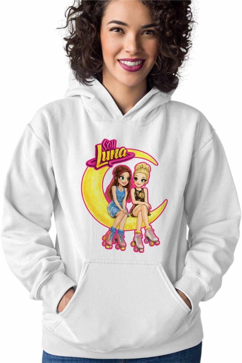 Hanorac Femei Soy Luna Ambar Smith, Alb