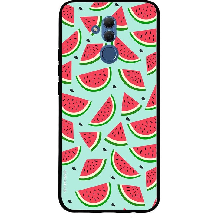 Husa telefon Sonique Fruit Series, design fructe, silicon, multicolor, pentru Huawei Mate 20 Lite