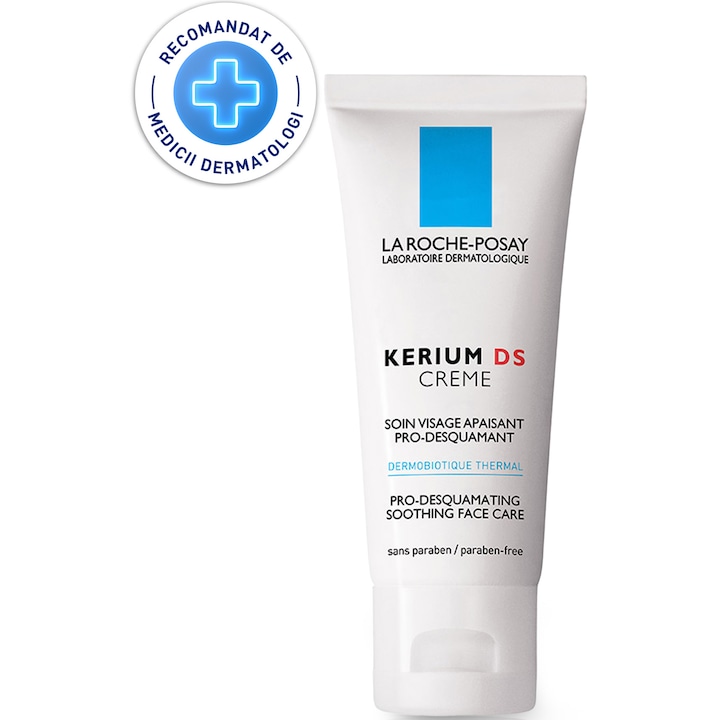 Crema calmanta La Roche-Posay Kerium DS pentru tratarea dermatitei seboreice, 40 ml