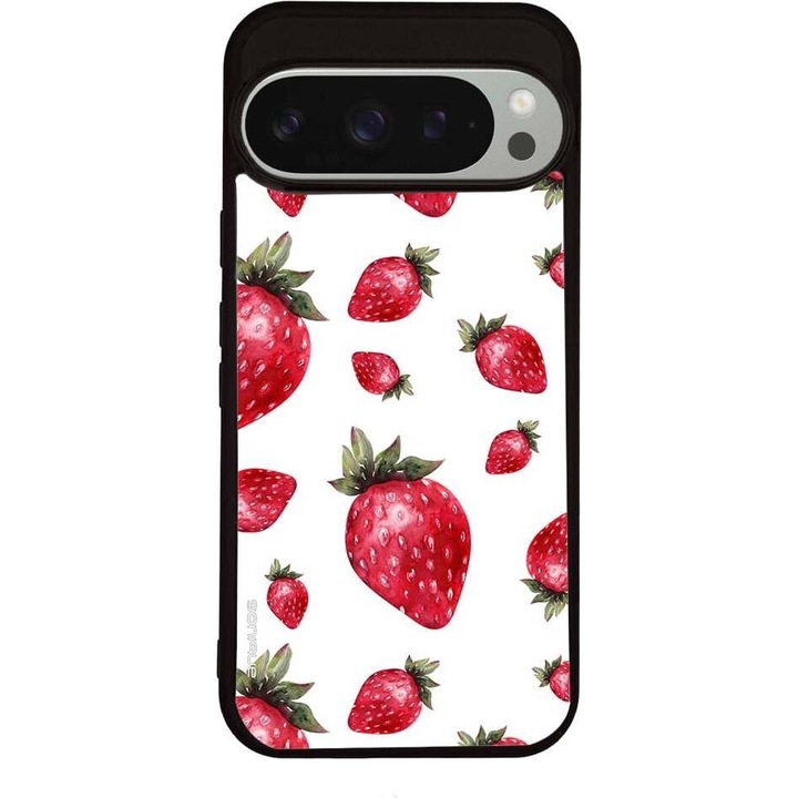 Husa telefon Sonique Fruit Series, imprimeu fructe, silicon, multicolor, pentru Google Pixel 9 Pro 5G