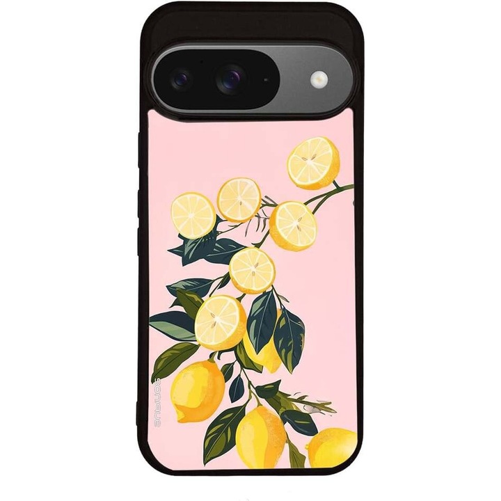 Husa telefon Sonique Fruit Series, imprimeu fructe, silicon, antisoc, galben, pentru Google Pixel 9 5G