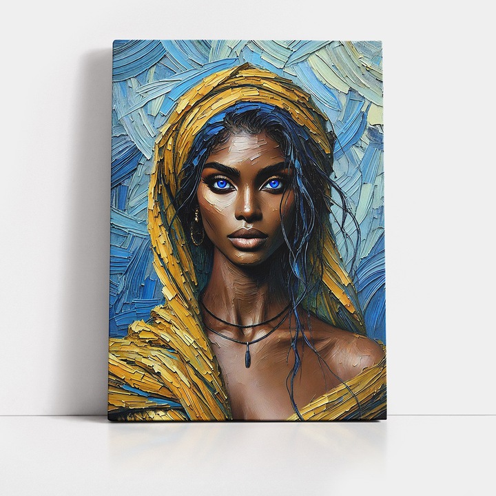 Tablou Abstract - Seductie Hipnotica - 60 x 90 cm, tablou abstract premium, decor pentru living, dormitor, birou sau hol, cadou inspirat, tablou modern, sasiu lemn, Vizio Tablouri Canvas®